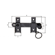 FERMETURE VOLET FLEAU NOIR L130MM FERMETURE VOLET FLEAU NOIR L130MM